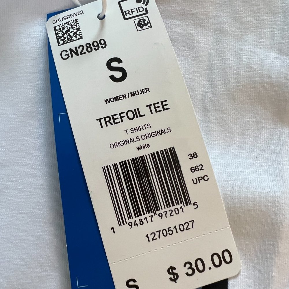 T-SHIRT SALE! ‘ NWT - adidas Women's Trefoil Active T-Shirt - Size Small - Picture 3 of 3